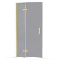 Maxaro Diamond Douchedeur | 100 cm Goud Rookglas Draaideur