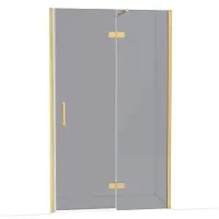 Maxaro Diamond Douchedeur | 120 cm Goud Rookglas Draaideur