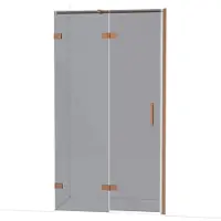 Maxaro Diamond Douchedeur | 110 cm Koper Rookglas Draaideur