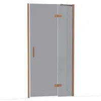 Maxaro Diamond Douchedeur | 100 cm Koper Rookglas Draaideur
