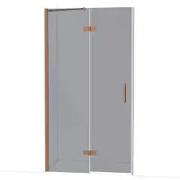 Maxaro Diamond Douchedeur | 110 cm Koper Rookglas Draaideur