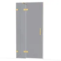 Maxaro Diamond Douchedeur | 100 cm Goud Rookglas Draaideur