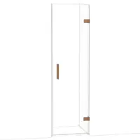 Maxaro Diamond Douchedeur | 60 cm Koper Helder glas Draaideur