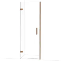 Maxaro Diamond Douchedeur | 70 cm Koper Helder glas Draaideur