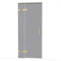 Maxaro Diamond Douchedeur | 90 cm Goud Rookglas Draaideur