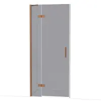 Maxaro Diamond Douchedeur | 90 cm Koper Rookglas Draaideur