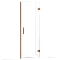 Maxaro Diamond Douchedeur | 70 cm Koper Helder glas Draaideur