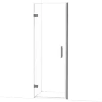 Maxaro Diamond Douchedeur | 70 cm Zwart metaal Helder glas Draaideur