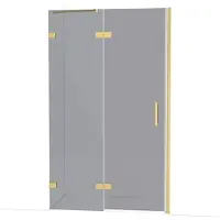 Maxaro Diamond Douchedeur | 120 cm Goud Rookglas Draaideur