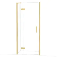 Maxaro Diamond Douchedeur | 90 cm Goud Helder glas Draaideur