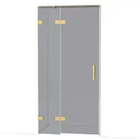 Maxaro Diamond Douchedeur | 100 cm Goud Rookglas Draaideur