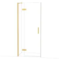 Maxaro Diamond Douchedeur | 90 cm Goud Helder glas Draaideur