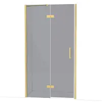 Maxaro Diamond Douchedeur | 110 cm Goud Rookglas Draaideur