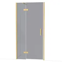 Maxaro Diamond Douchedeur | 100 cm Goud Rookglas Draaideur