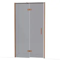 Maxaro Diamond Douchedeur | 110 cm Koper Rookglas Draaideur