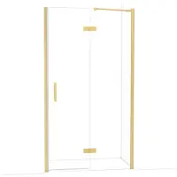 Maxaro Diamond Douchedeur | 110 cm Goud Helder glas Draaideur