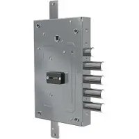 CR Drievoudig slot, geschikt voor deurbeslag met schroefgaten, dubbele sluiting, omkeerbaar. Model 2655 - sleutel lengte 116 mm (2655-03)