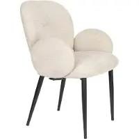 Housecraft living Alaz Eetkamerstoelen met armleuning Off-white (set van 2) Alaz Eetkamerstoelen met armleuning Off-white - Set van 2