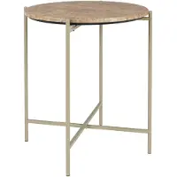 Housecraft living Bijzettafel Heleen | metaal beige 45x51x45 cm bijzettafels | NADUVI