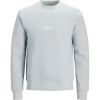 Jack & Jones Sweatshirt 'JJESoho' lichtblauw / wit