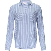 s.Oliver Blouse blauw / wit