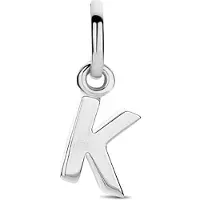 The Jewelry Collection Zilver Gerhodineerde Hanger letter K 1333751