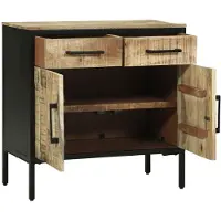 vidaXL Dressoir met lade 70 x 35 x 70 cm Massief mangohout