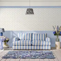 Cath Kidston Vliesbehang Button Spot Blue