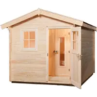 Weka Saunahuis Mikkeli, compact model: 9,0 kW, afmetingen: lengte x breedte x diepte x hoogte: x 300 x 284 x 255