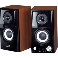 Genius Computer Technology 31730032400, 2-weg, 2.0 kanalen, bekabeld, 14 W, 100 - 20000 Hz, zwart, hout