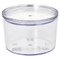 Starpak 10 Herbruikbare beker + Deksels rond 190 ml Ø 8 cm · 5,4 cm transparant Cella