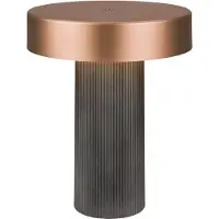 Briloner B.K.Licht Bito - Tafellamp oplaadbaar - snoerloze lamp - dimbaar - met batterij - Ø16 x 20cm - zwart