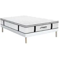 Vente-unique Set bedbodem en brandwerend matras met geïntegreerd dekmatras DELICE van YSMÉE HOTEL - 160 x 200 cm