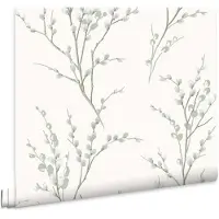 Laura Ashley - Vliesbehang - Boswilg Saliegroen