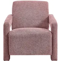 Vente-unique Fauteuil van rood getextureerd textiel ISPARTA