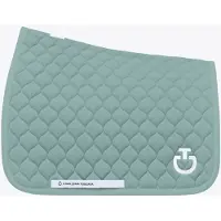 Cavalleria Toscana Circular Gewatteerd Zadeldek SS25 Full Teal Green