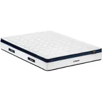 Vente-unique Matras 180 x 200 cm met pocketveren 5 zones en verkoelende tijk dikte 28cm - KOROVOU van YSMÉE L 200 cm x H 28 cm x D 180 cm