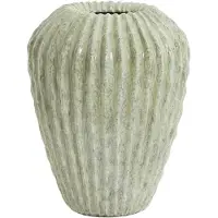 Light & Living vaas CACTI van steen in mintgroene kleur - Ø29x37 cm