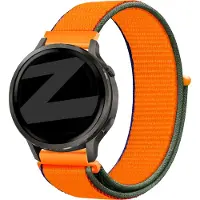 Bandz Nylon loop bandje (18mm) - Geschikt voor Garmin Vivoactive 4s / Vivomove 3s / Venu 2s / Venu 3s / Forerunner 255s / Forerunner 265s / Venu 4 - 41mm - Kumquat