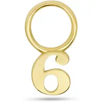 New Bling - 9NBG-O157-6 - 14K geelgoud – Bedel – Nummer 6