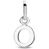 The Jewelry Collection Zilver Gerhodineerde Hanger letter O 1333755