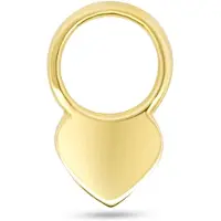 New Bling - 9NBG-O148 - 14K goud – Oorbelhanger - per stuk – Hart