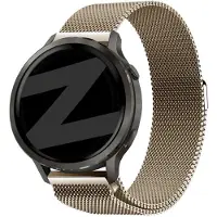Bandz Milanese loop band (18mm) - Geschikt voor Garmin Vivoactive 4s / Vivomove 3s / Venu 2s / Venu 3s / Forerunner 255s / Forerunner 265s / Venu 4 - 41mm - Vintage Goud