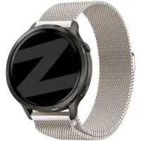 Bandz Milanese loop band (18mm) - Geschikt voor Garmin Vivoactive 4s / Vivomove 3s / Venu 2s / Venu 3s / Forerunner 255s / Forerunner 265s / Venu 4 - 41mm - Sterrenlicht