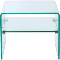 Vente-Unique.nl Nachtkastje van gehard glas STILEOS - 1 nis