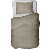 Kayori Dekbedovertrek Edo Khaki Satijn-140 x 200 / 220 cm | 1-Persoons