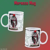 Roly Morocco Personalized Mug with Logo and Text - Print mug with Morocco Black panther - Tea / Coffee mug - Personalized High Quality