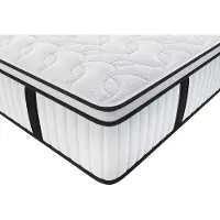 Vente-unique Set 180 x 200 cm bedbodem met opbergruimte, licht naturel + brandwerend matras met pocketveren met ingebouwd dekmatras van 28 cm dik - DELICE van YSMÉE HOTEL