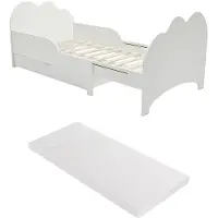 Vente-unique Meegroeibed hout wit 90 x 140 cm, 90 x 200 cm