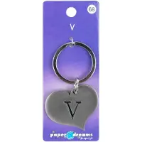 Paper Dreams Hart sleutelhanger - V